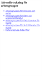 Mobile Screenshot of adresser.kulturradet.se